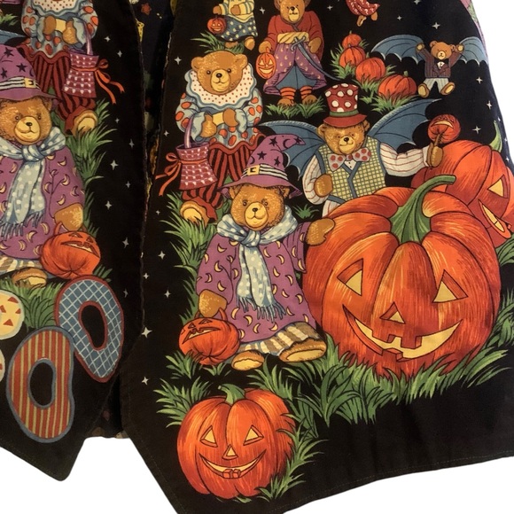 Vintage Halloween themed 90’s teddy bear vest size m/l - Picture 2 of 7